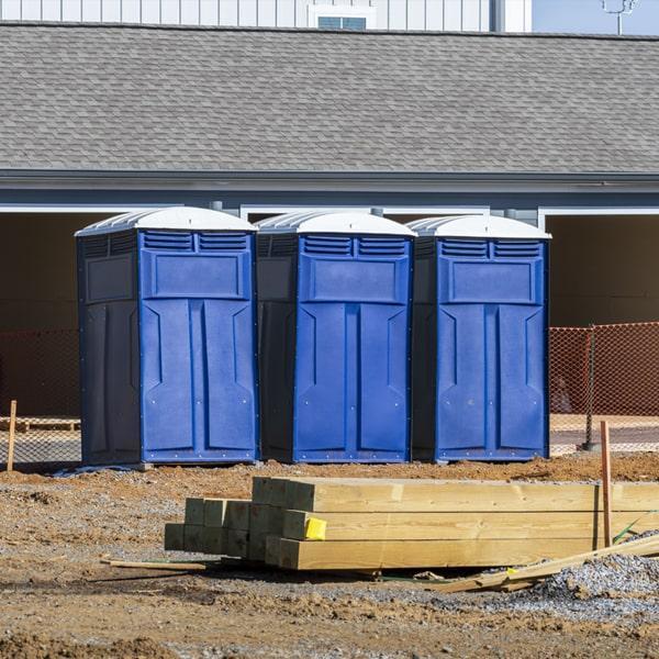 construction site portable toilets offers weekly cleaning and maintenance services for all of our porta potties on construction sites